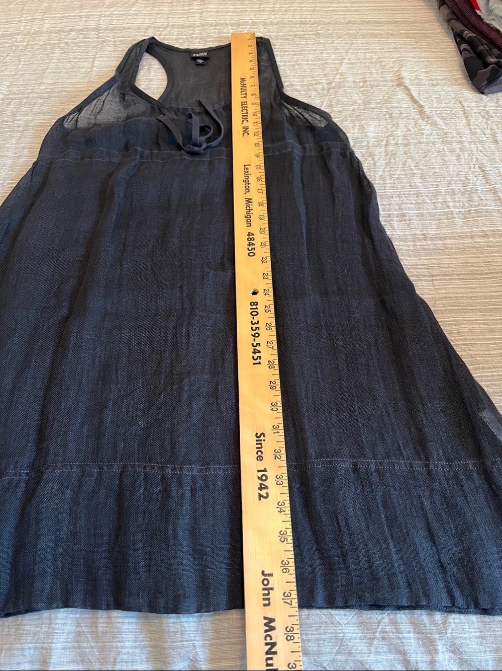 Eileen Fisher Italian Linen Tunic/Dress/swim Cover Up - Picture 10 of 14